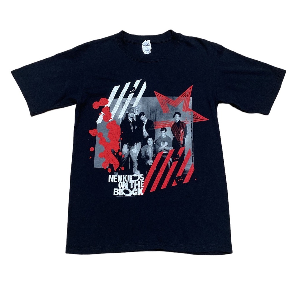 New Kids On The Block 2008 The Block Live Concert T Shirt Black Size S NWOT